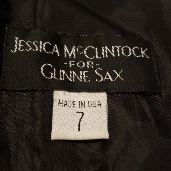 JESSICA McCLINTOCK for GUNNE SAX Polka Dot Dress size 7 - Picture 7 of 8